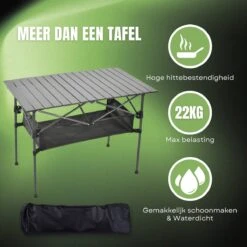 Campingtafel Inklapbaar En Opvouwbaar - Kampeertafel - Lichtgewicht Hittebestendig -Buiten Kamperen 1200x1200 491