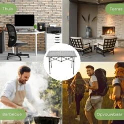 Campingtafel Inklapbaar En Opvouwbaar - Kampeertafel - Lichtgewicht Hittebestendig -Buiten Kamperen 1200x1200 494