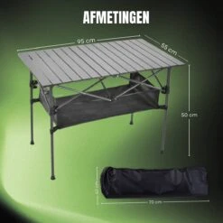 Campingtafel Inklapbaar En Opvouwbaar - Kampeertafel - Lichtgewicht Hittebestendig -Buiten Kamperen 1200x1200 495