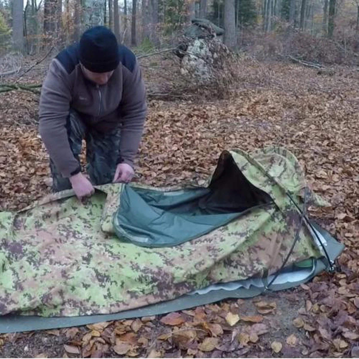 Defcon 5 Bivi Tent - Camo - 1 Persoons 10 Defcon 5 Bivi Tent - Camo - 1 Persoons - Afbeelding 10