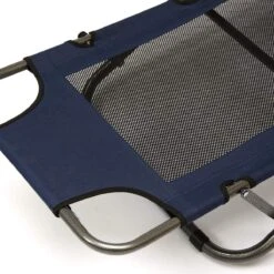 Ligstoel 155x60cm - Opvouwbaar Campingstoel Ligbed Strandstoel Tuinstoel Vouwligstoel Blauw -Buiten Kamperen 1200x1200 576