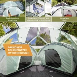 Skandika Bern 4 Koepeltent - Koepeltent - Tenten - 4 Persoons Kampeertent Met Panoramisch Dakraam, 2 Slaapcabines, Grondzeil, 210 Cm Stahoogte, Waterdicht, 4000 Mm Waterkolom - Grote Outdoor Familie Tent, Kampeertent - Grijs 10 Skandika Bern 4 Koepeltent - Koepeltent - Tenten - 4 Persoons Kampeertent Met Panoramisch Dakraam, 2 Slaapcabines, Grondzeil, 210 Cm Stahoogte, Waterdicht, 4000 Mm Waterkolom - Grote Outdoor Familie Tent, Kampeertent - Grijs -Buiten Kamperen 1200x1200 64