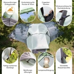Skandika Bern 4 Koepeltent - Koepeltent - Tenten - 4 Persoons Kampeertent Met Panoramisch Dakraam, 2 Slaapcabines, Grondzeil, 210 Cm Stahoogte, Waterdicht, 4000 Mm Waterkolom - Grote Outdoor Familie Tent, Kampeertent - Grijs 12 Skandika Bern 4 Koepeltent - Koepeltent - Tenten - 4 Persoons Kampeertent Met Panoramisch Dakraam, 2 Slaapcabines, Grondzeil, 210 Cm Stahoogte, Waterdicht, 4000 Mm Waterkolom - Grote Outdoor Familie Tent, Kampeertent - Grijs -Buiten Kamperen 1200x1200 66