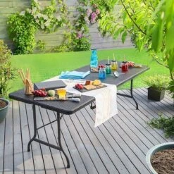 Casaria Tuintafel Opvouwbaar – Met Draaggreep 180x75 Cm – Zwart 15 Casaria Tuintafel Opvouwbaar – Met Draaggreep 180x75 Cm – Zwart -Buiten Kamperen 1200x1200 689