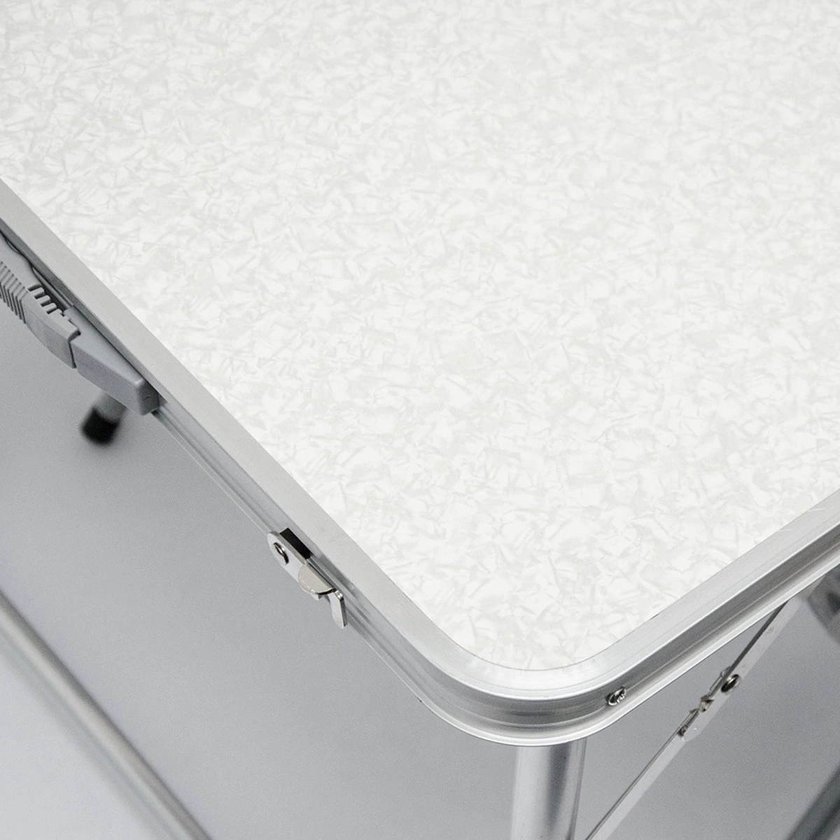 Inklapbare, In Hoogte Verstelbare Campingtafel 120x60x70cm Incl. 4 Inklapbare Krukken Campingtafel S 5 Inklapbare, In Hoogte Verstelbare Campingtafel 120x60x70cm Incl. 4 Inklapbare Krukken Campingtafel S - Afbeelding 5