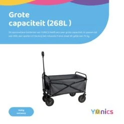 YUNICS® Bolderkar Opvouwbaar - Bolderwagen Met Stevig Harmonicaframe - Draaibare Wielen - 70KG Draagkracht - Groen 5 YUNICS® Bolderkar Opvouwbaar - Bolderwagen Met Stevig Harmonicaframe - Draaibare Wielen - 70KG Draagkracht - Groen -Buiten Kamperen 1200x1200 709