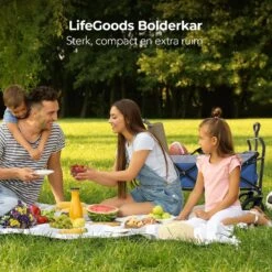 LifeGoods Bolderkar - Opvouwbaar - Tot 120KG - 103L - Extra Draagtas En Duwstang - Wasbaar Polyester - 98x45cm - Blauw/Grijs 16 LifeGoods Bolderkar - Opvouwbaar - Tot 120KG - 103L - Extra Draagtas En Duwstang - Wasbaar Polyester - 98x45cm - Blauw/Grijs -Buiten Kamperen 1200x1200 771