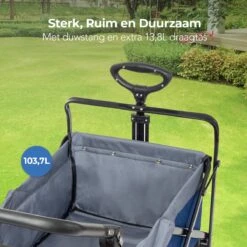 LifeGoods Bolderkar - Opvouwbaar - Tot 120KG - 103L - Extra Draagtas En Duwstang - Wasbaar Polyester - 98x45cm - Blauw/Grijs 19 LifeGoods Bolderkar - Opvouwbaar - Tot 120KG - 103L - Extra Draagtas En Duwstang - Wasbaar Polyester - 98x45cm - Blauw/Grijs -Buiten Kamperen 1200x1200 774