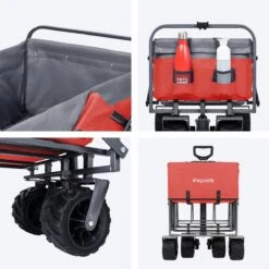 LifeGoods Bolderkar - Opvouwbaar - Tot 80KG - 94L - Wasbaar Polyester - 98x45cm - Rood/Grijs 13 LifeGoods Bolderkar - Opvouwbaar - Tot 80KG - 94L - Wasbaar Polyester - 98x45cm - Rood/Grijs -Buiten Kamperen 1200x1200 787