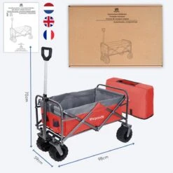 LifeGoods Bolderkar - Opvouwbaar - Tot 80KG - 94L - Wasbaar Polyester - 98x45cm - Rood/Grijs 16 LifeGoods Bolderkar - Opvouwbaar - Tot 80KG - 94L - Wasbaar Polyester - 98x45cm - Rood/Grijs -Buiten Kamperen 1200x1200 790