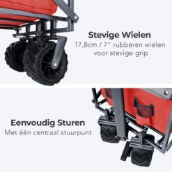 LifeGoods Bolderkar - Opvouwbaar - Tot 80KG - 94L - Wasbaar Polyester - 98x45cm - Rood/Grijs 19 LifeGoods Bolderkar - Opvouwbaar - Tot 80KG - 94L - Wasbaar Polyester - 98x45cm - Rood/Grijs -Buiten Kamperen 1200x1200 793