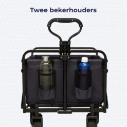 LifeGoods Bolderkar - Opvouwbaar - Draaibare Wielen - 2 Standen - 70KG Draagkracht - Zwart -Buiten Kamperen 1200x1200 802
