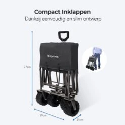 LifeGoods Bolderkar - Opvouwbaar - Tot 80KG - 94L - Wasbaar Polyester - 98x45cm - Zwart/Grijs 17 LifeGoods Bolderkar - Opvouwbaar - Tot 80KG - 94L - Wasbaar Polyester - 98x45cm - Zwart/Grijs -Buiten Kamperen 1200x1200 817