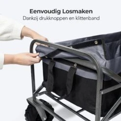 LifeGoods Bolderkar - Opvouwbaar - Tot 80KG - 94L - Wasbaar Polyester - 98x45cm - Zwart/Grijs 18 LifeGoods Bolderkar - Opvouwbaar - Tot 80KG - 94L - Wasbaar Polyester - 98x45cm - Zwart/Grijs -Buiten Kamperen 1200x1200 818