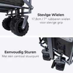 LifeGoods Bolderkar - Opvouwbaar - Tot 80KG - 94L - Wasbaar Polyester - 98x45cm - Zwart/Grijs 20 LifeGoods Bolderkar - Opvouwbaar - Tot 80KG - 94L - Wasbaar Polyester - 98x45cm - Zwart/Grijs -Buiten Kamperen 1200x1200 820