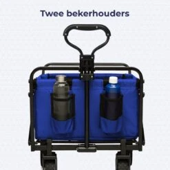 LifeGoods Bolderkar - Opvouwbaar - Draaibare Wielen - 2 Standen - 70KG Draagkracht - Blauw -Buiten Kamperen 1200x1200 835