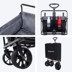 LifeGoods Bolderkar - Opvouwbaar - Tot 120KG - 103L - Extra Draagtas En Duwstang - Wasbaar Polyester - 98x45cm - Zwart/Grijs 16 LifeGoods Bolderkar - Opvouwbaar - Tot 120KG - 103L - Extra Draagtas En Duwstang - Wasbaar Polyester - 98x45cm - Zwart/Grijs -Buiten Kamperen 1200x1200 860