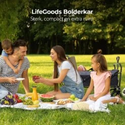LifeGoods Bolderkar - Opvouwbaar - Tot 120KG - 103L - Extra Draagtas En Duwstang - Wasbaar Polyester - 98x45cm - Zwart/Grijs 19 LifeGoods Bolderkar - Opvouwbaar - Tot 120KG - 103L - Extra Draagtas En Duwstang - Wasbaar Polyester - 98x45cm - Zwart/Grijs -Buiten Kamperen 1200x1200 863