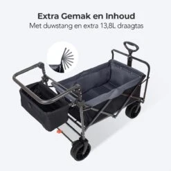 LifeGoods Bolderkar - Opvouwbaar - Tot 120KG - 103L - Extra Draagtas En Duwstang - Wasbaar Polyester - 98x45cm - Zwart/Grijs 21 LifeGoods Bolderkar - Opvouwbaar - Tot 120KG - 103L - Extra Draagtas En Duwstang - Wasbaar Polyester - 98x45cm - Zwart/Grijs -Buiten Kamperen 1200x1200 865
