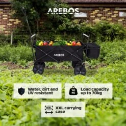 AREBOS Handwagen Vouwbare Dak Handwagen Vouwbare Trolley Uitrustingswagen Zwart 19 AREBOS Handwagen Vouwbare Dak Handwagen Vouwbare Trolley Uitrustingswagen Zwart -Buiten Kamperen 1200x1200 877