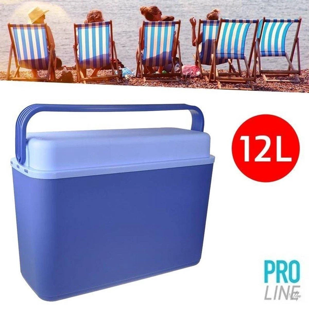 Merkloos Koelbox 12 Liter | Blauw 3 Merkloos Koelbox 12 Liter | Blauw - Afbeelding 3