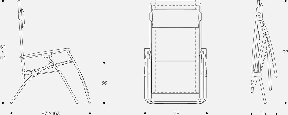 LAFUMA R Clip - Relaxstoel - Verstelbaar - Inklapbaar - Zero Gravity - Color Block - Moss 8 LAFUMA R Clip - Relaxstoel - Verstelbaar - Inklapbaar - Zero Gravity - Color Block - Moss - Afbeelding 8