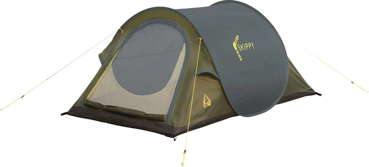 Best Camp Skippy Pop Up Tent - Donkergrijs - 2 Persoons 1 Best Camp Skippy Pop Up Tent - Donkergrijs - 2 Persoons