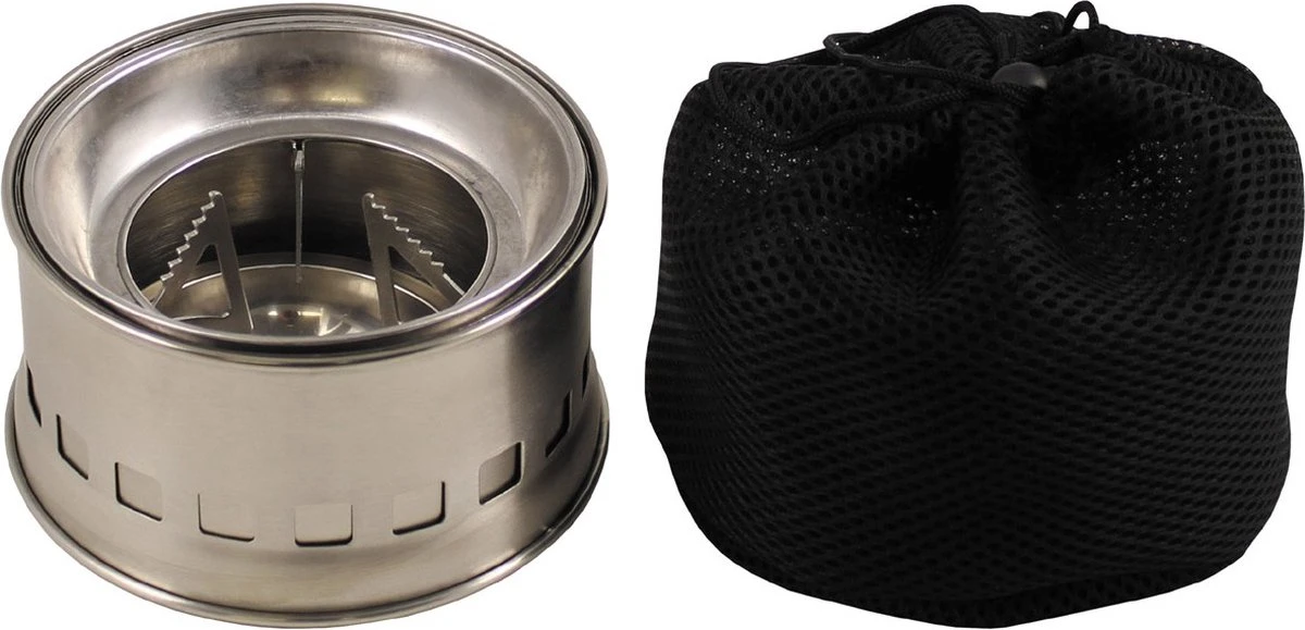 Fox Outdoor - Houtbrander "Forest" - RVS 3 Fox Outdoor - Houtbrander "Forest" - RVS - Afbeelding 3