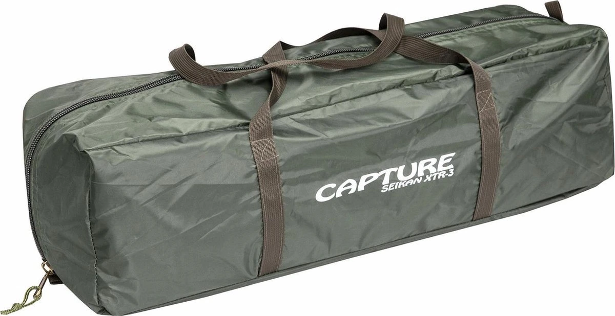 Capture Outdoor, 3-Man XXL Tent "Seikan XTR-3", Voor 3 XXL Personen, 215x400x155cm, DeLuxe Tent En Canvas, "Airflow System", … 6 Capture Outdoor, 3-Man XXL Tent "Seikan XTR-3", Voor 3 XXL Personen, 215x400x155cm, DeLuxe Tent En Canvas, "Airflow System", … - Afbeelding 6