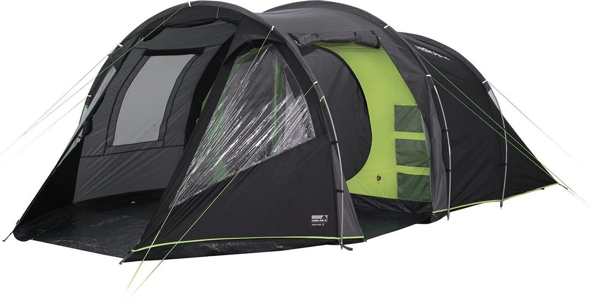 High Peak Paros 5 Tunneltent - 5-Persoons - Donkergrijs 1 High Peak Paros 5 Tunneltent - 5-Persoons - Donkergrijs