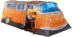 Merkloos Volkswagen Bus Tent - Oranje - 4 Persoons -Buiten Kamperen 1200x627