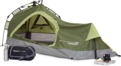 Where Tomorrow Solo Tent 225X100X57 Cm - Groen - 1 Persoons 9 Where Tomorrow Solo Tent 225X100X57 Cm - Groen - 1 Persoons -Buiten Kamperen 1200x661