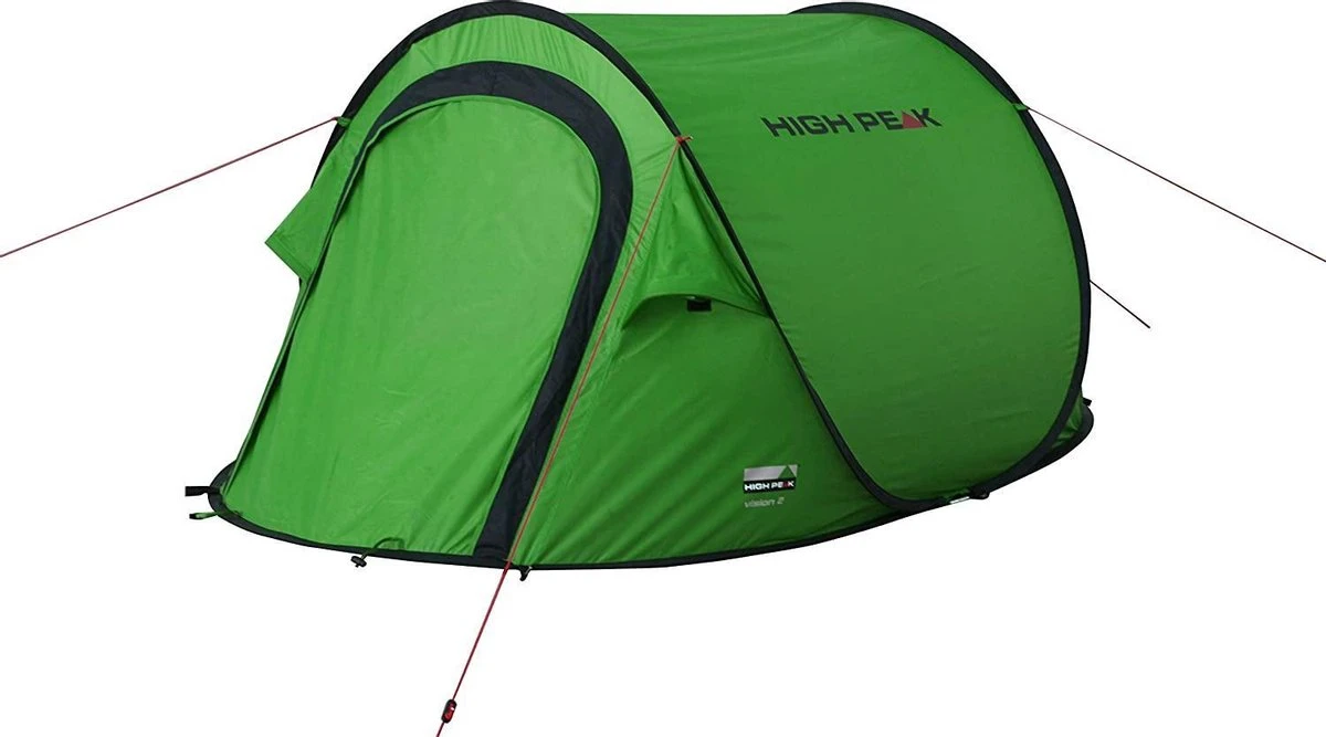 High Peak Vision 2 Pop Up Tent - Groen - 2 Persoons 2 High Peak Vision 2 Pop Up Tent - Groen - 2 Persoons - Afbeelding 2