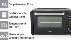 Tristar Oven OV-3615 - Camping Oven 10 Liter - 800 Watt - Vrijstaande Kleine Oven - Zwart 25 Tristar Oven OV-3615 - Camping Oven 10 Liter - 800 Watt - Vrijstaande Kleine Oven - Zwart -Buiten Kamperen 1200x674 21