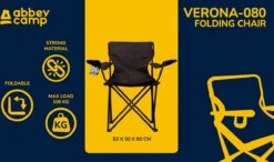 Abbey Camp Campingstoel - Vouwstoel - Zwart 11 Abbey Camp Campingstoel - Vouwstoel - Zwart -Buiten Kamperen 1200x710 1
