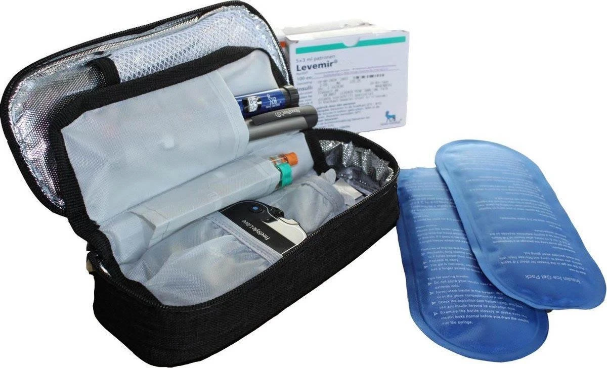 Smart Cool'R Diabetes Tas - Diabetes Etui - Insuline Koeltas - Insuline Etui - Diabetes Tasje - Medische Koeltas Voor Insulinespuit Met 2 Ice Packs Voor Optimale Temperatuur 1 Smart Cool'R Diabetes Tas - Diabetes Etui - Insuline Koeltas - Insuline Etui - Diabetes Tasje - Medische Koeltas Voor Insulinespuit Met 2 Ice Packs Voor Optimale Temperatuur