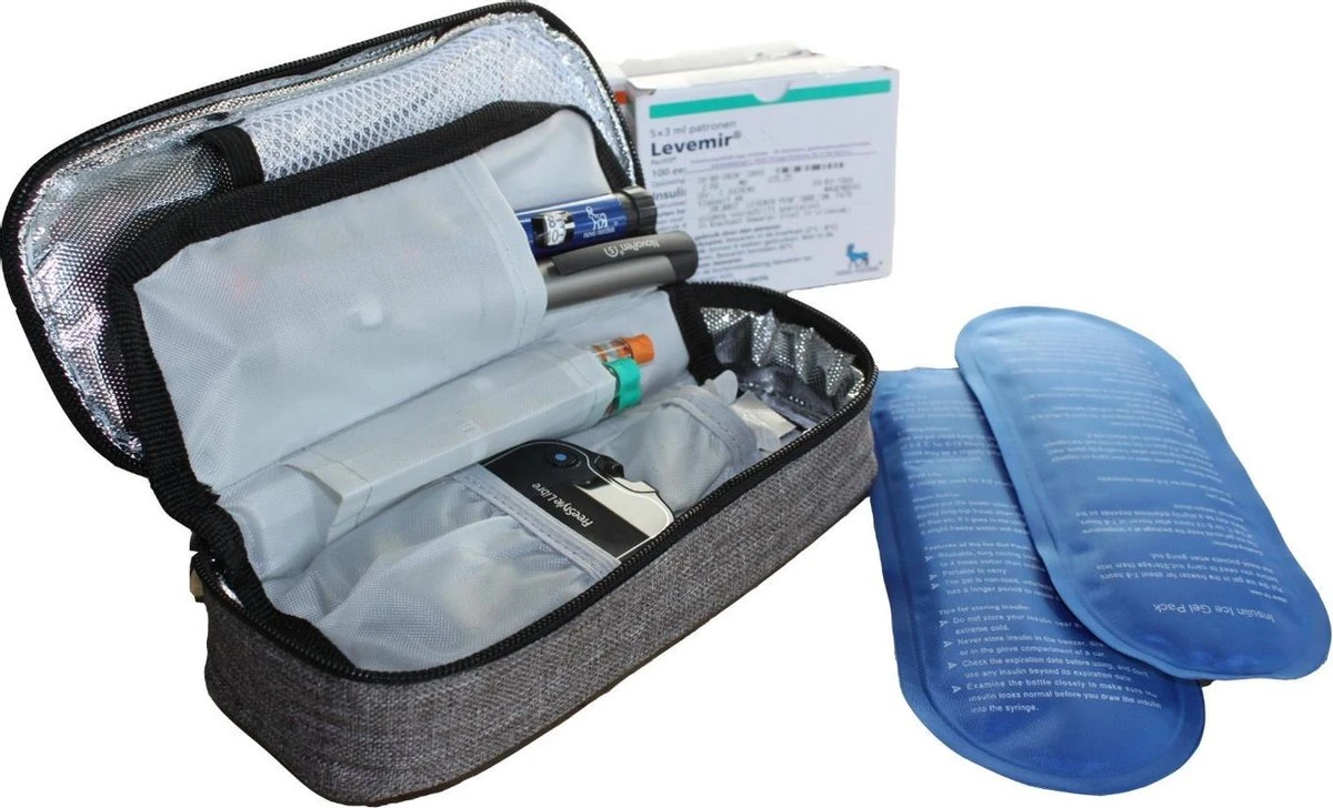 Smart Cool'R Diabetes Tas - Diabetes Etui - Insuline Koeltas - Insuline Etui - Diabetes Tasje - Medische Koeltas Voor Insulinespuit Met 2 Ice Packs Voor Optimale Temperatuur 1 Smart Cool'R Diabetes Tas - Diabetes Etui - Insuline Koeltas - Insuline Etui - Diabetes Tasje - Medische Koeltas Voor Insulinespuit Met 2 Ice Packs Voor Optimale Temperatuur