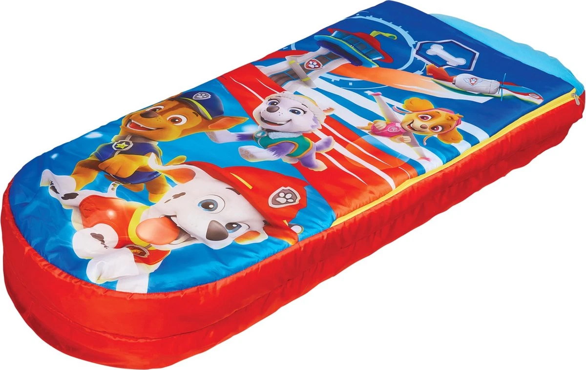 Paw Patrol Junior ReadyBed-2 In 1 Kids Sleeping Inflatable Air Bed In A Bag With A Pump, Polyester, Single 4 Paw Patrol Junior ReadyBed-2 In 1 Kids Sleeping Inflatable Air Bed In A Bag With A Pump, Polyester, Single - Afbeelding 4