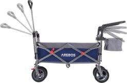 AREBOS Premium Steekwagen Met Dak Opvouwbare Tuinkar Handkar Bolderkar Blauw / Grijs 22 AREBOS Premium Steekwagen Met Dak Opvouwbare Tuinkar Handkar Bolderkar Blauw / Grijs -Buiten Kamperen 1200x787 4