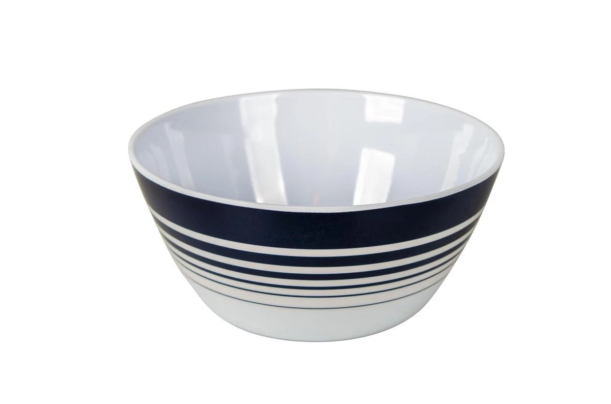 Bo-Camp - Servies - Classic - 16-Delig - Wit/Navy 6 Bo-Camp - Servies - Classic - 16-Delig - Wit/Navy - Afbeelding 6