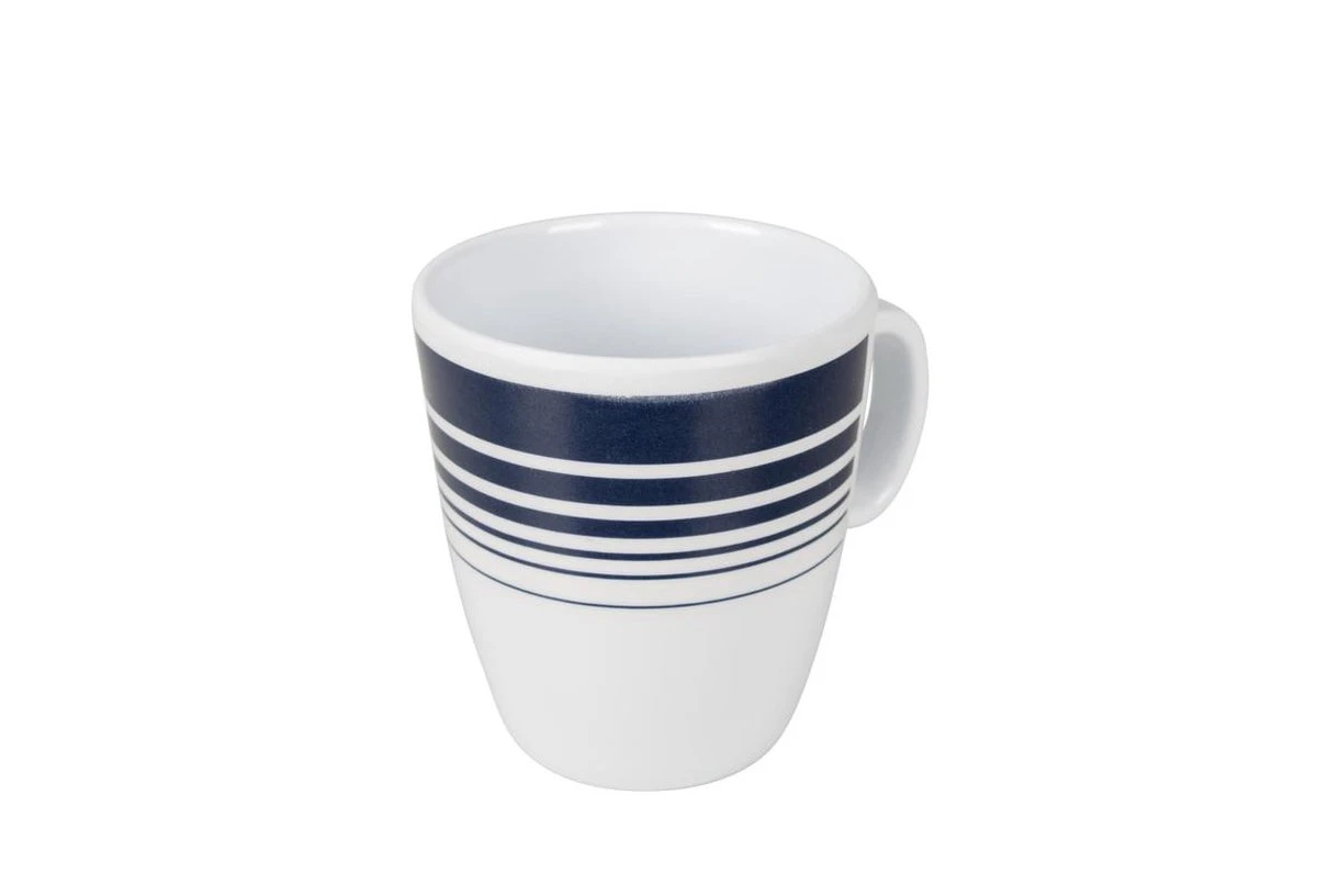 Bo-Camp - Servies - Classic - 16-Delig - Wit/Navy 7 Bo-Camp - Servies - Classic - 16-Delig - Wit/Navy - Afbeelding 7