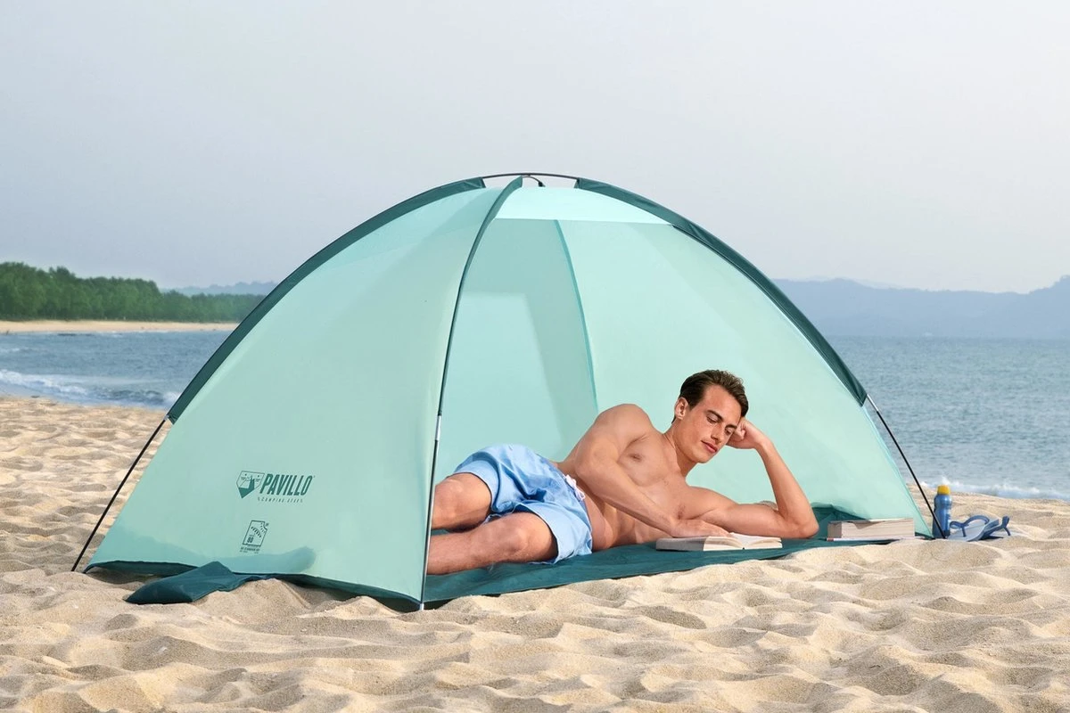 Bestway Strandtent - Pavillo - 2-Persoons - UV80 Zonbescherming - Incl. Tentharingen - Zandzakken Voor Stabiliteit - 200 X 120 X 95 CM 10 Bestway Strandtent - Pavillo - 2-Persoons - UV80 Zonbescherming - Incl. Tentharingen - Zandzakken Voor Stabiliteit - 200 X 120 X 95 CM - Afbeelding 10