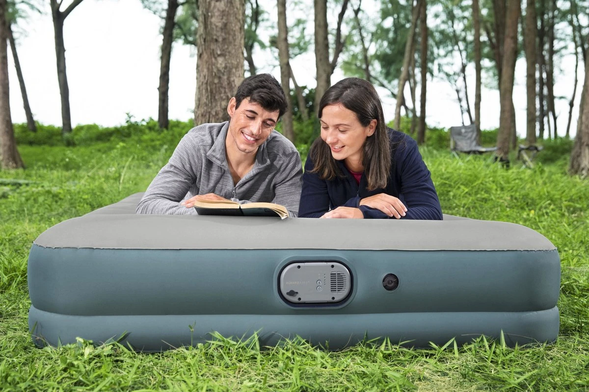 Bestway Luchtbed - 2 Personen - PVC/Polyester - Ingebouwde Oplaadbare Pomp - Fortech™ Materiaal - I-Beam Constructie - Ingebouwd Kussen 13 Bestway Luchtbed - 2 Personen - PVC/Polyester - Ingebouwde Oplaadbare Pomp - Fortech™ Materiaal - I-Beam Constructie - Ingebouwd Kussen - Afbeelding 13