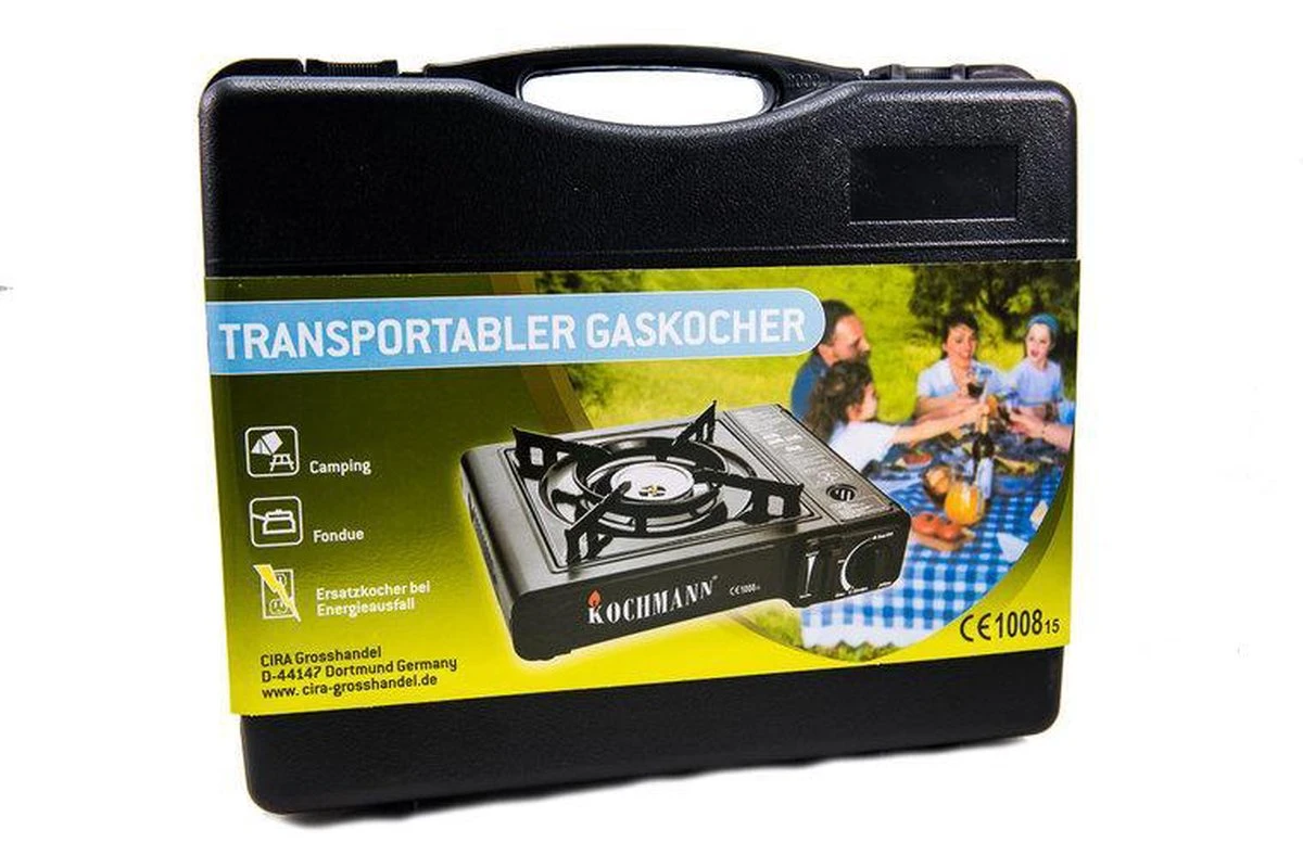 Trasnportabler Gaskocher - Draagbaar Gasvuur Met 4 Kookstel Gasflessen 2 Trasnportabler Gaskocher - Draagbaar Gasvuur Met 4 Kookstel Gasflessen - Afbeelding 2
