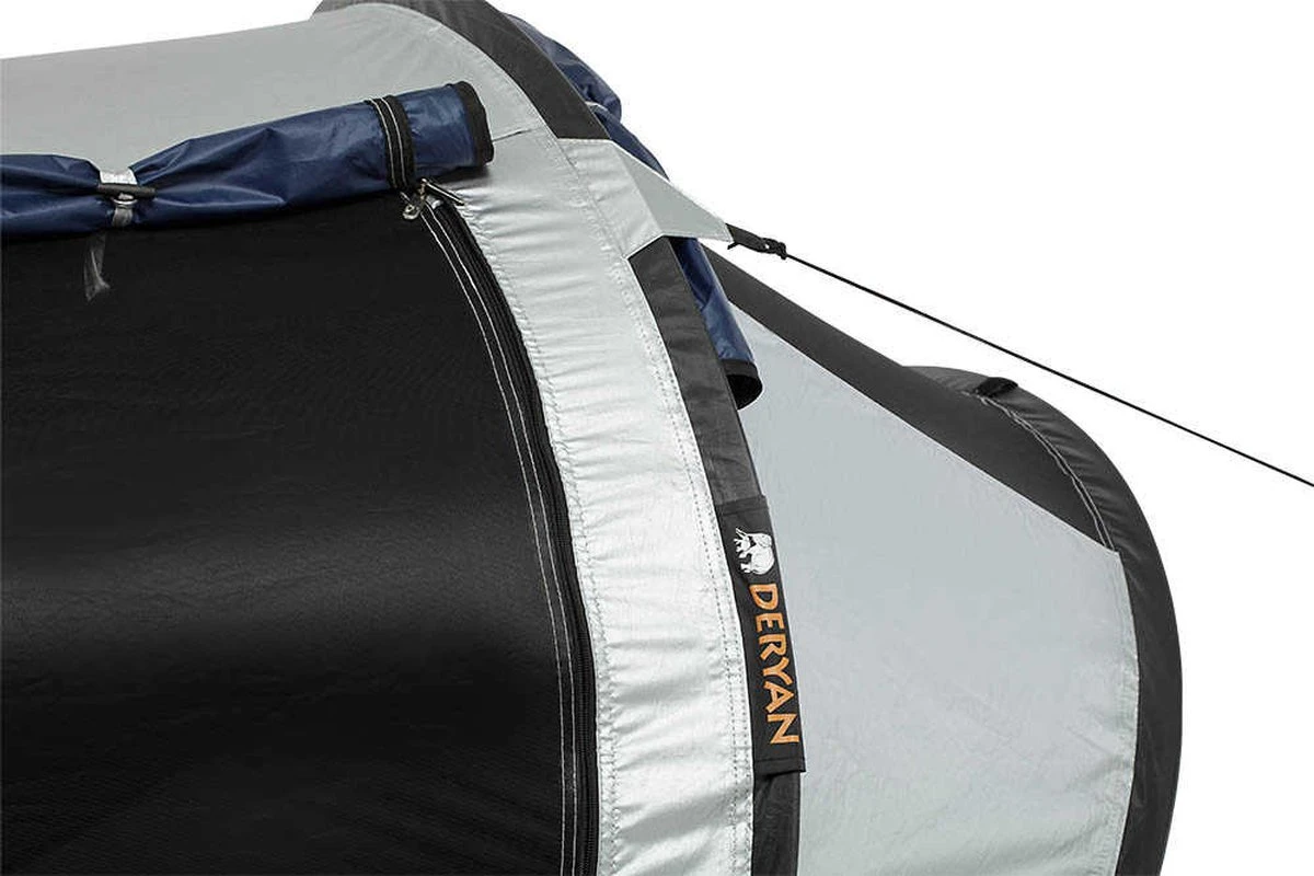 Deryan Cocoon Pop Up Tent - Luchtbed - Luchtpomp - 4 Persoons - Zilver 11 Deryan Cocoon Pop Up Tent - Luchtbed - Luchtpomp - 4 Persoons - Zilver - Afbeelding 11