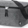 Merkloos Koeltas - Lunchtas - Koeltasje Lunch - Koelelementen - Isolatie - Volwassenen - Dames - Heren - RPET - Polyester - Aluminium - Grijs