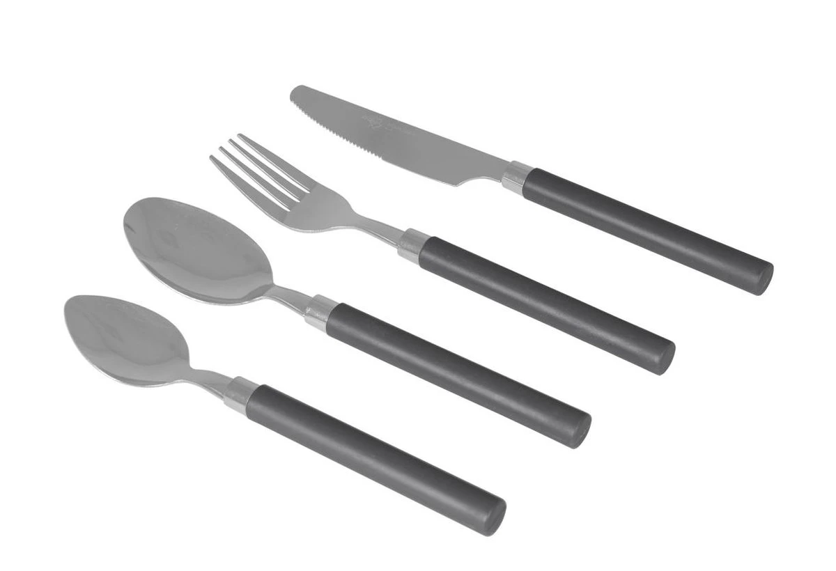 Bo-Camp - Bestekset - In Mandje - 24-Delig - 6 Persoons 2 Bo-Camp - Bestekset - In Mandje - 24-Delig - 6 Persoons - Afbeelding 2