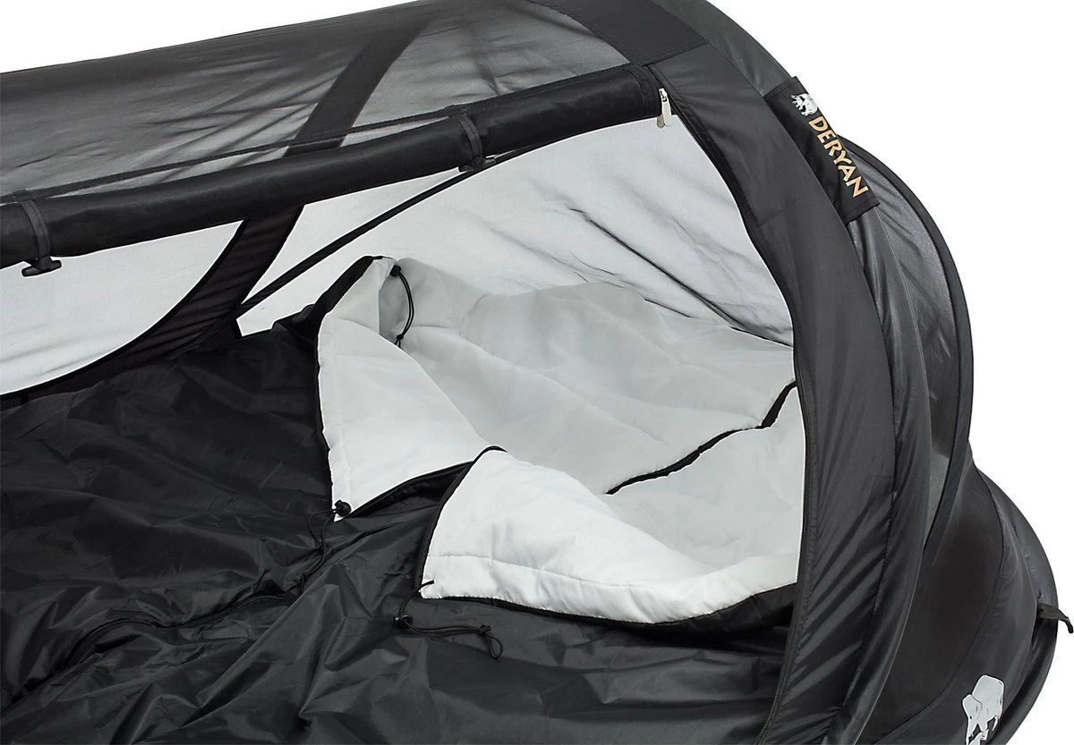 Deryan Luxe Pop-up Reisklamboe - Lichtgewicht 2 Persoons Klamboe – Geimpregneerd - Slaapcompartiment Voor Tent - Binnentent 4 Deryan Luxe Pop-up Reisklamboe - Lichtgewicht 2 Persoons Klamboe – Geimpregneerd - Slaapcompartiment Voor Tent - Binnentent - Afbeelding 4