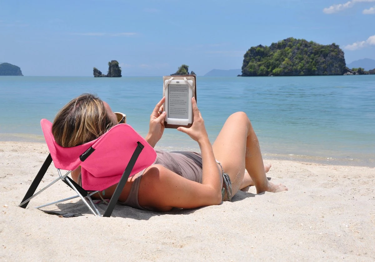 Y-ply Ruggensteuntje - Strandstoel - Opvouwbaar - Rood 5 Y-ply Ruggensteuntje - Strandstoel - Opvouwbaar - Rood - Afbeelding 5