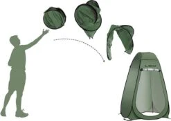 NordFalk Douchetent Pop-up 190 Cm - Camping Douche - Omkleedtent - Incl. Tentharingen En Draagtas - Groen 12 NordFalk Douchetent Pop-up 190 Cm - Camping Douche - Omkleedtent - Incl. Tentharingen En Draagtas - Groen -Buiten Kamperen 1200x848
